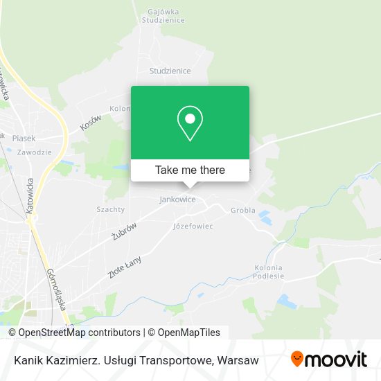 Kanik Kazimierz. Usługi Transportowe map