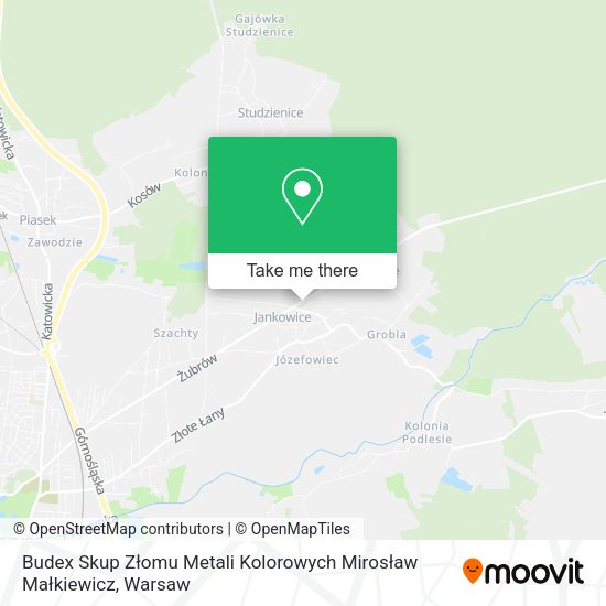 Budex Skup Złomu Metali Kolorowych Mirosław Małkiewicz map