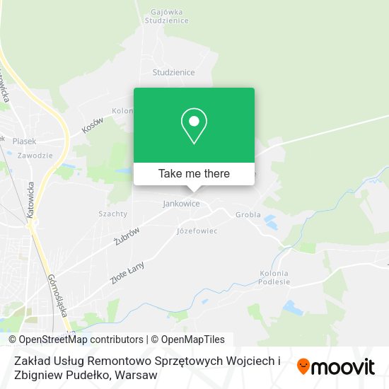 Zakład Usług Remontowo Sprzętowych Wojciech i Zbigniew Pudełko map
