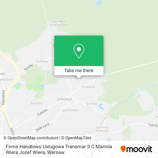 Firma Handlowo Uslugowa Transmar S C Mariola Wiera Jozef Wiera map
