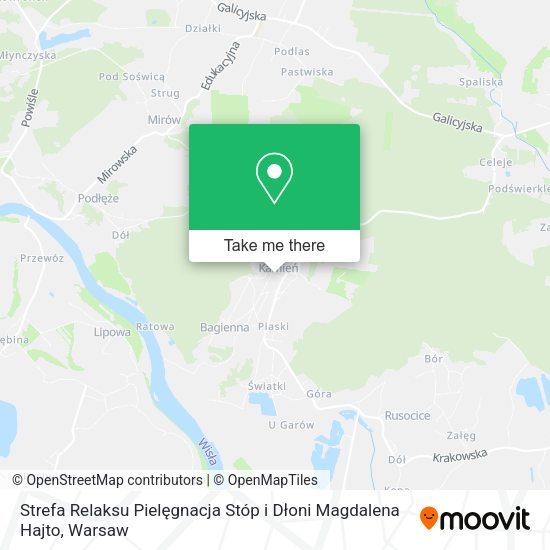 Strefa Relaksu Pielęgnacja Stóp i Dłoni Magdalena Hajto map