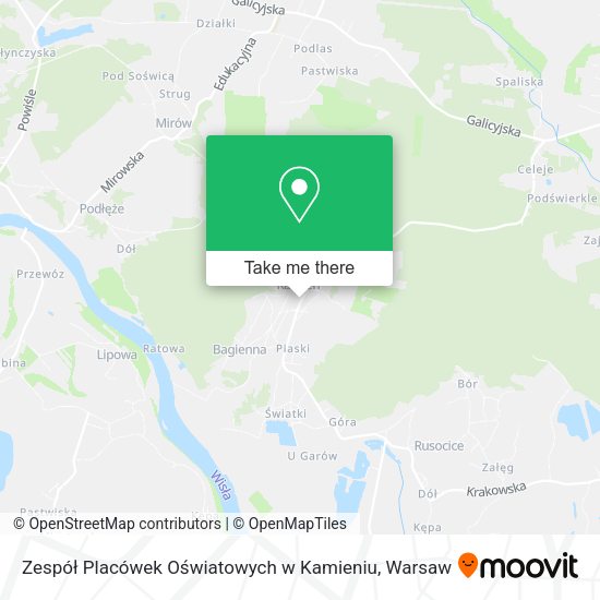 Zespół Placówek Oświatowych w Kamieniu map