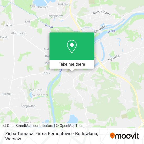 Zięba Tomasz. Firma Remontowo - Budowlana map