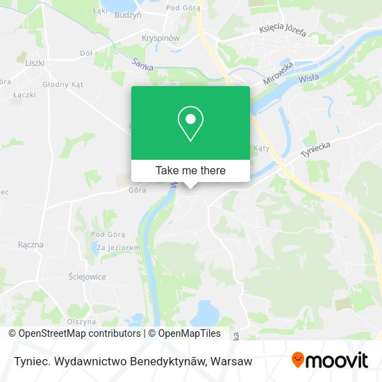 Tyniec. Wydawnictwo Benedyktynãw map