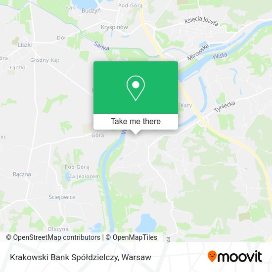 Krakowski Bank Spółdzielczy map