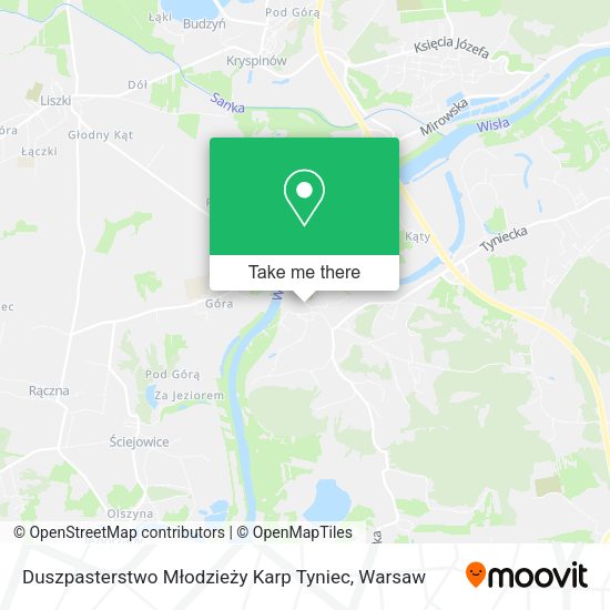 Duszpasterstwo Młodzieży Karp Tyniec map