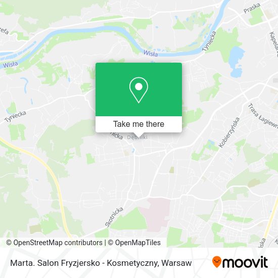 Marta. Salon Fryzjersko - Kosmetyczny map