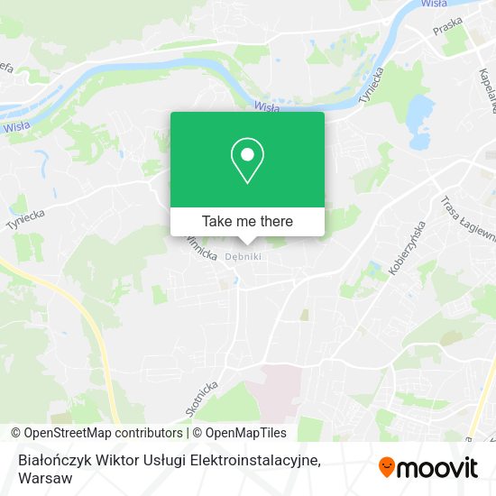 Białończyk Wiktor Usługi Elektroinstalacyjne map