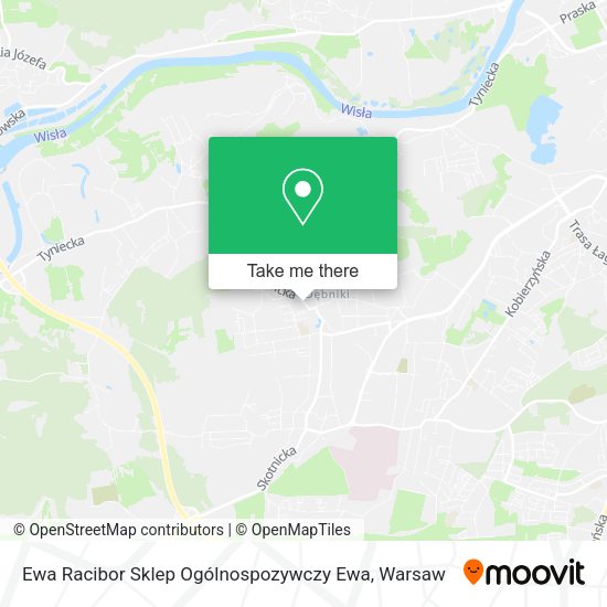 Ewa Racibor Sklep Ogólnospozywczy Ewa map