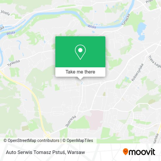 Auto Serwis Tomasz Pstuś map