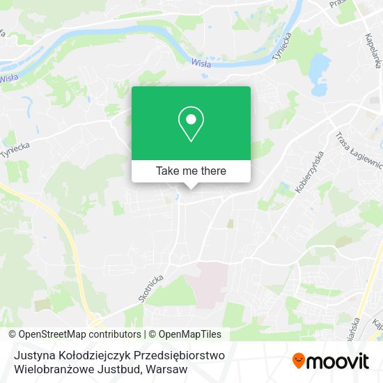 Justyna Kołodziejczyk Przedsiębiorstwo Wielobranżowe Justbud map