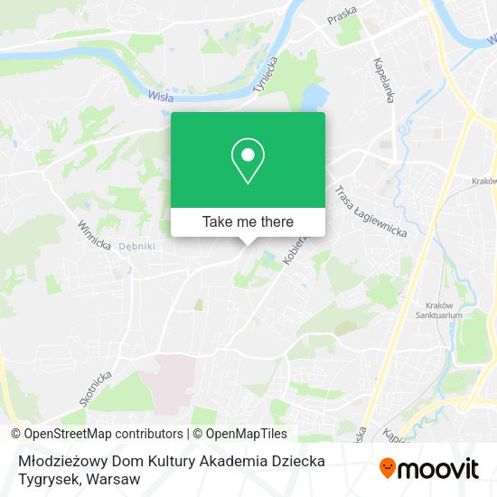 Młodzieżowy Dom Kultury Akademia Dziecka Tygrysek map