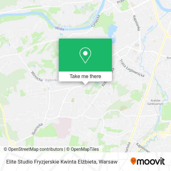 Карта Elite Studio Fryzjerskie Kwinta Elżbieta