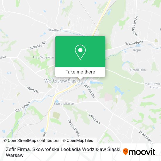 Zefir Firma. Skowrońska Leokadia Wodzisław Śląski map