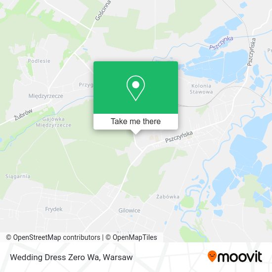 Wedding Dress Zero Wa map