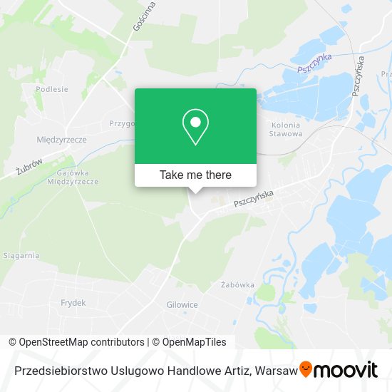 Przedsiebiorstwo Uslugowo Handlowe Artiz map