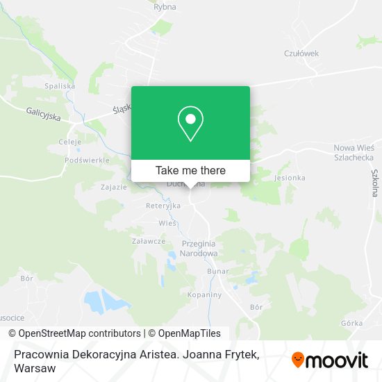 Pracownia Dekoracyjna Aristea. Joanna Frytek map