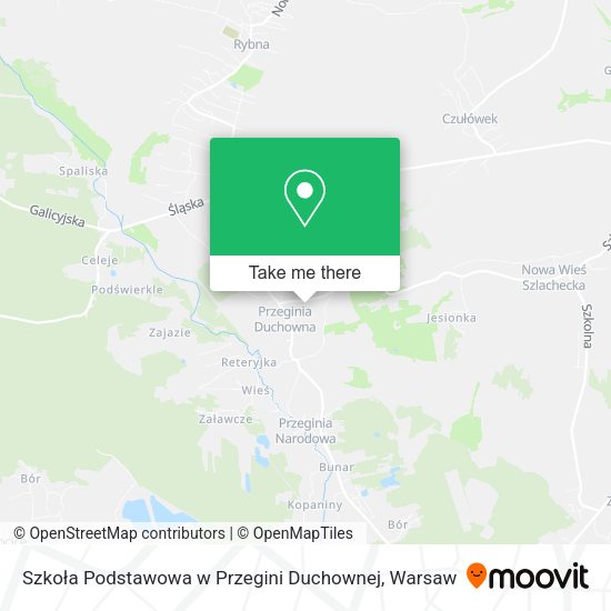 Szkoła Podstawowa w Przegini Duchownej map