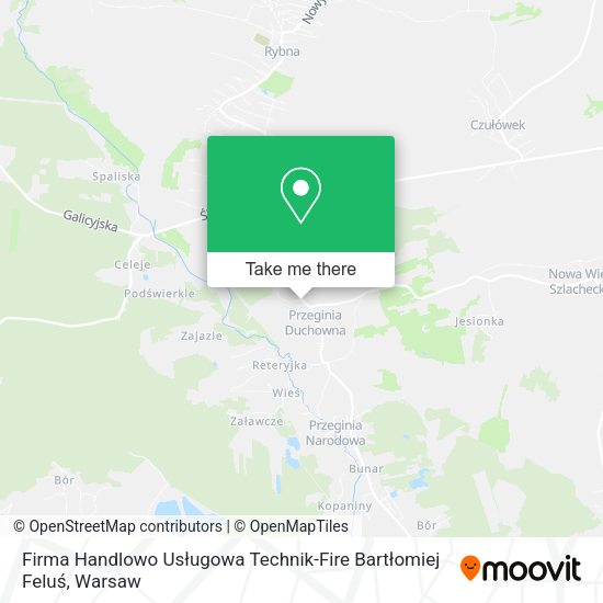 Firma Handlowo Usługowa Technik-Fire Bartłomiej Feluś map