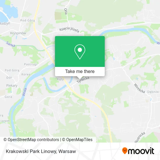 Карта Krakowski Park Linowy