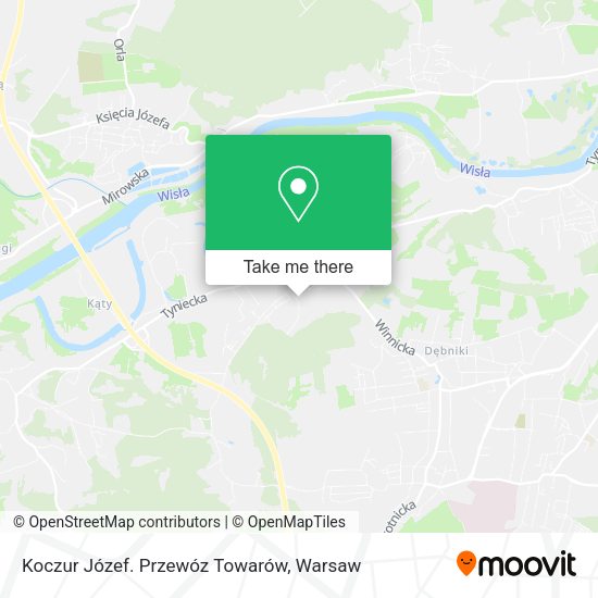 Koczur Józef. Przewóz Towarów map