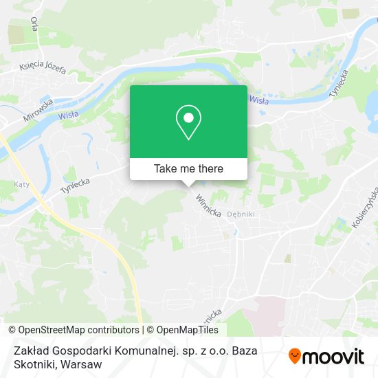 Zakład Gospodarki Komunalnej. sp. z o.o. Baza Skotniki map