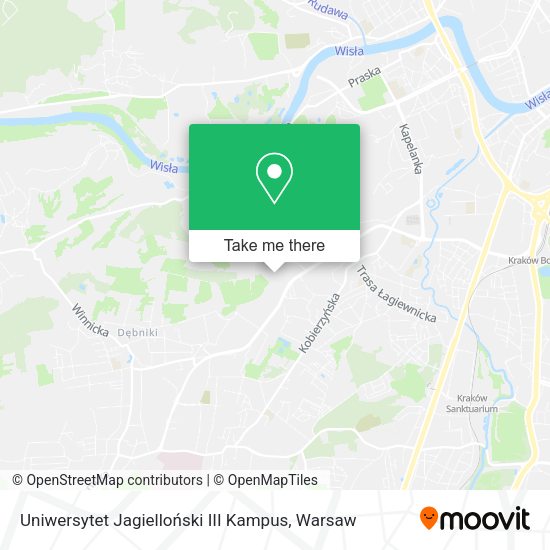 Uniwersytet Jagielloński III Kampus map