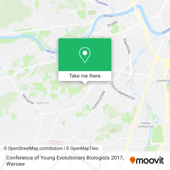 Карта Conference of Young Evolutionary Biologists 2017