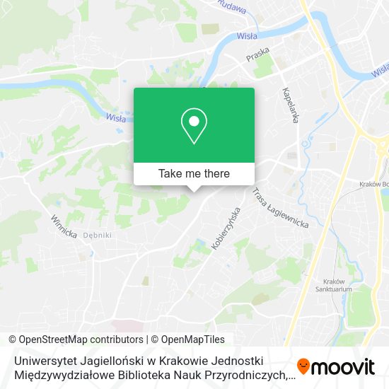 Uniwersytet Jagielloński w Krakowie Jednostki Międzywydziałowe Biblioteka Nauk Przyrodniczych map