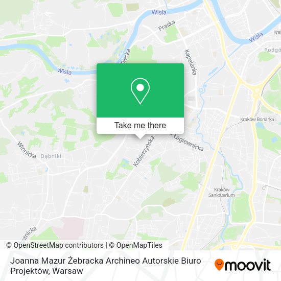 Joanna Mazur Żebracka Archineo Autorskie Biuro Projektów map