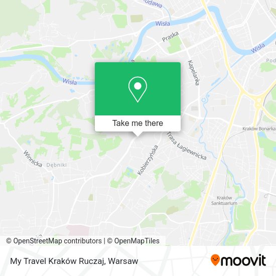 My Travel Kraków Ruczaj map