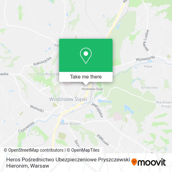 Heros Pośrednictwo Ubezpieczeniowe Pryszczewski Hieronim map