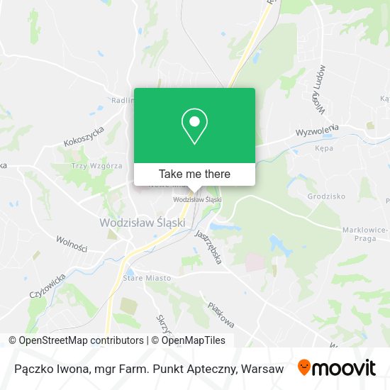 Pączko Iwona, mgr Farm. Punkt Apteczny map