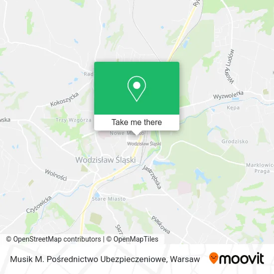Карта Musik M. Pośrednictwo Ubezpieczeniowe