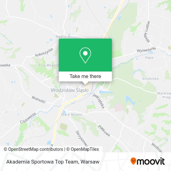 Akademia Sportowa Top Team map