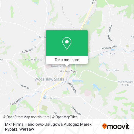 Mkr Firma Handlowo-Usługowa Autogaz Marek Rybarz map