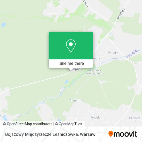 Bojszowy Międzyrzecze Leśniczówka map