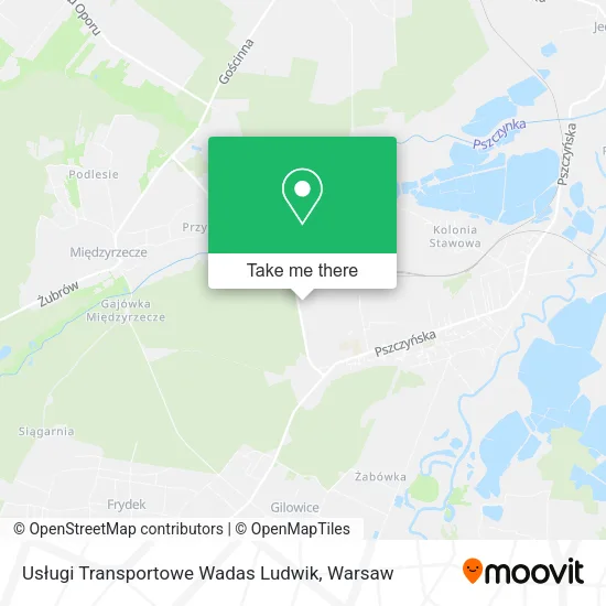 Карта Usługi Transportowe Wadas Ludwik