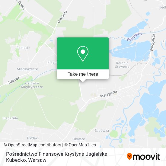 Pośrednictwo Finansowe Krystyna Jagielska Kubecko map