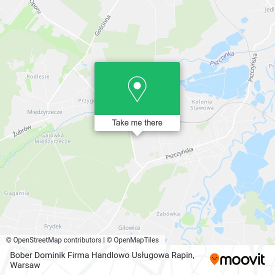 Bober Dominik Firma Handlowo Usługowa Rapin map