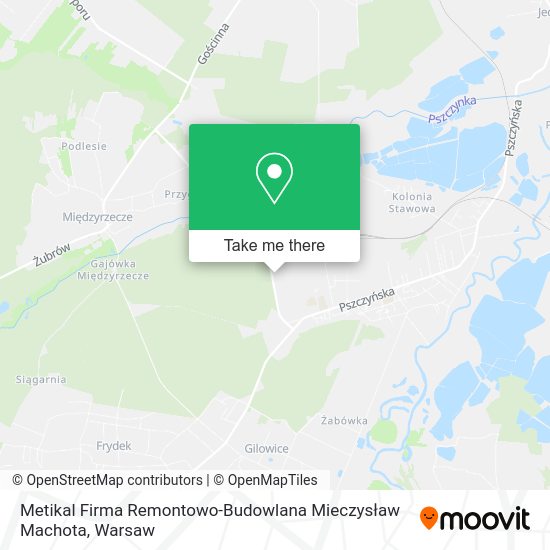 Metikal Firma Remontowo-Budowlana Mieczysław Machota map