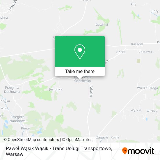 Paweł Wąsik Wąsik - Trans Usługi Transportowe map