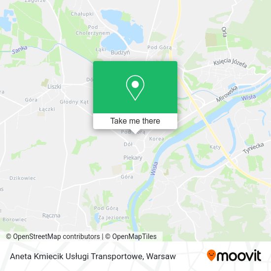 Aneta Kmiecik Usługi Transportowe map