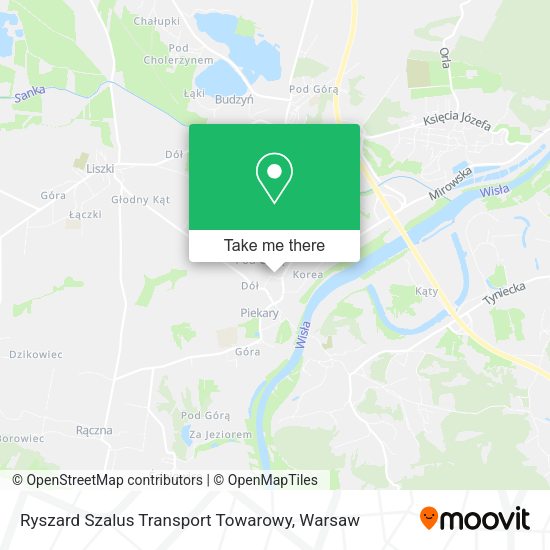 Ryszard Szalus Transport Towarowy map