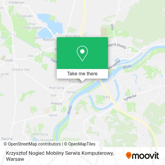 Карта Krzysztof Nogieć Mobilny Serwis Komputerowy