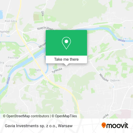 Карта Gavia Investments sp. z o.o.