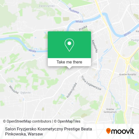 Карта Salon Fryzjersko Kosmetyczny Prestige Beata Pinkowska