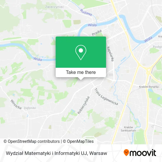 Карта Wydział Matematyki i Informatyki UJ