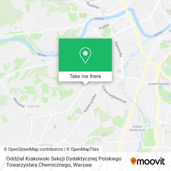 Oddział Krakowski Sekcji Dydaktycznej Polskiego Towarzystwa Chemicznego map