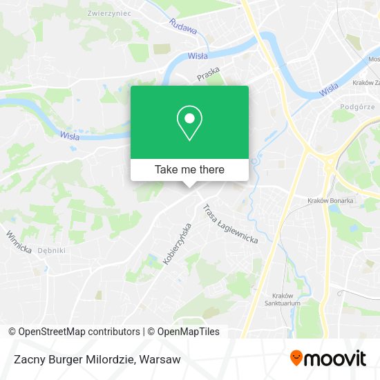 Zacny Burger Milordzie map